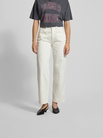 Anine Bing Wide Fit Jeans im 5-Pocket-Design Ecru 4