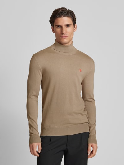 Scotch & Soda Strickpullover mit Rollkragen Beige 4