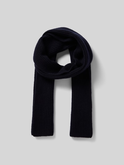 Closed Schal mit gerippten Abschlüssen Black 1