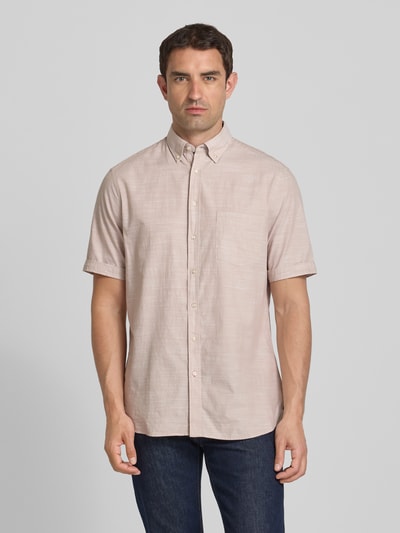 Christian Berg Men Regular Fit Freizeithemd mit Button-Down-Kragen Sand 4