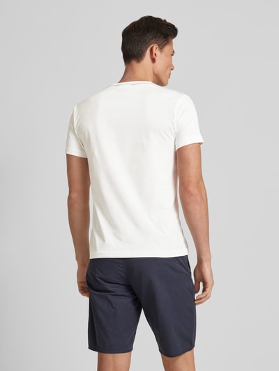 Gant T-shirt met labelstitching Offwhite - 5