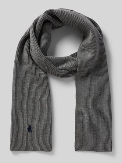 Polo Ralph Lauren Sjaal met labelstitching Zilver - 1