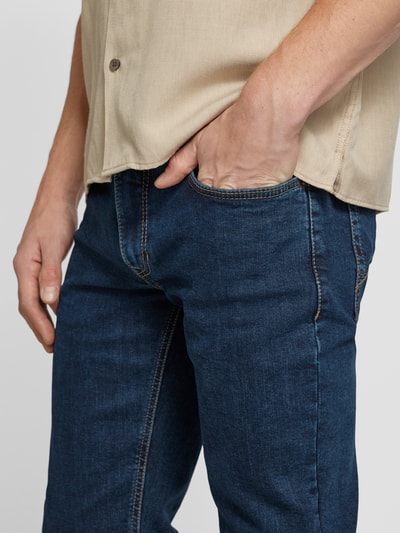 MAC Straight Fit Jeans im 5-Pocket-Design Modell 'ARNE' Dunkelblau 3