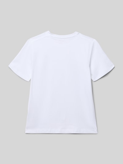 Calvin Klein Jeans Regular fit T-shirt met logopatch, model 'Mono' Wit - 3