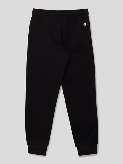 CHAMPION Sweatpants mit Label-Schriftzug Black 3