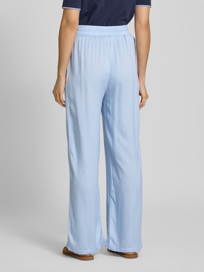 Vila Spodnie materiałowe z prostą nogawką i wpuszczanymi kieszeniami model ‘PRICIL’ Jasnoniebieski 5