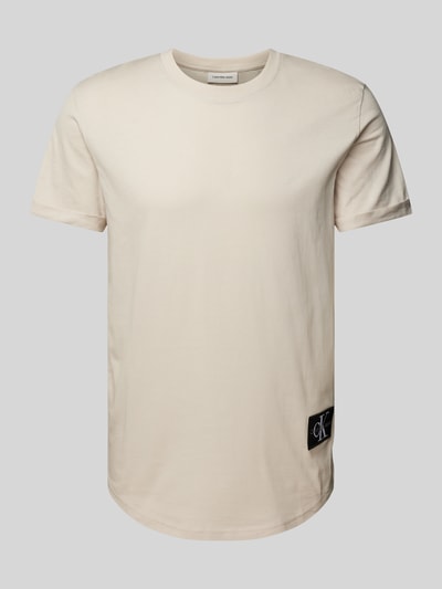 Calvin Klein Jeans T-Shirt mit Label-Badge Offwhite 2