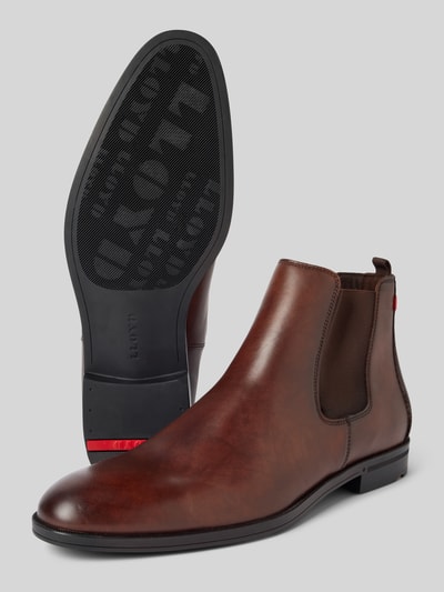 Lloyd Leren boots met treklus, model 'FAUSTO' Middenbruin - 4