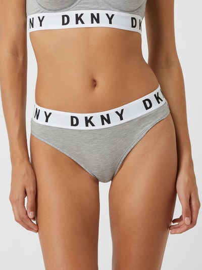 DKNY Stringi z dodatkiem streczu  Średnioszary melanż 4