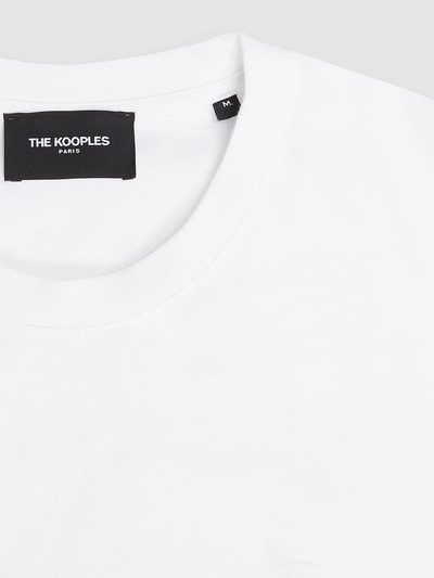 The Kooples T-shirt z nadrukiem z logo Biały 4