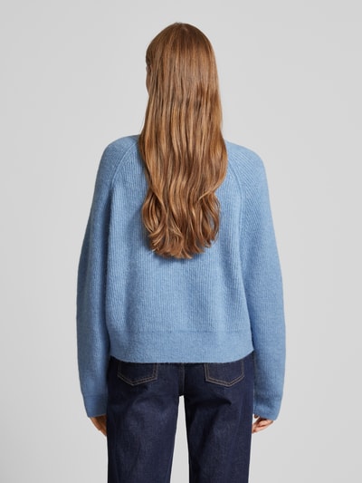 Marc O'Polo Denim Gebreide pullover met ribboorden Lichtblauw - 5