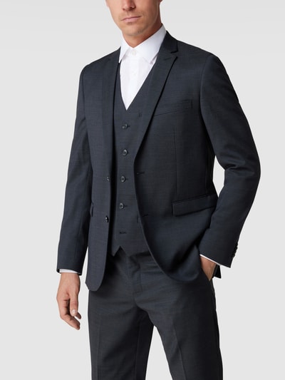 Matinique Slim fit 2-knoops colbert met stretch, model 'George' Antraciet - 4