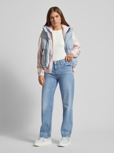 Levi's® Kamizelka pikowana z kieszeniami z patką model ‘WESTERN BUBBLE’ Jeansowy niebieski 1