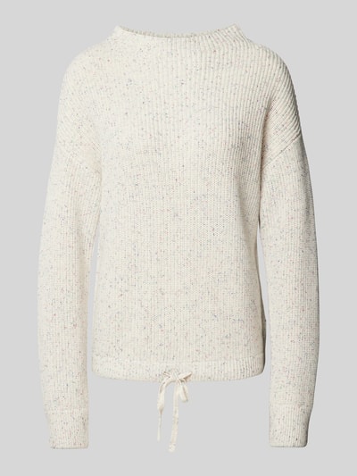 Jake*s Casual Gebreide pullover met ribboorden Ecru - 2