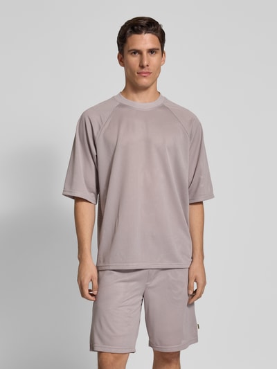 WOODBIRD T-Shirt im semitransparenten Design Modell 'Blake' Flieder 4