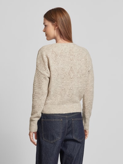 Scotch & Soda Gebreide pullover met extra brede schouders Zand - 5