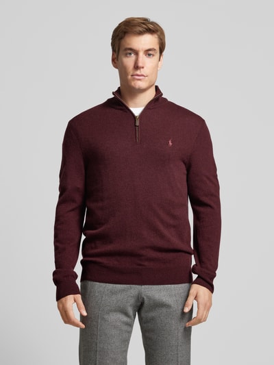 Polo Ralph Lauren Troyer mit Logo-Stitching Bordeaux 4