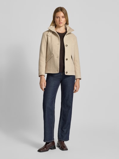 Cinque Regular Fit Jacke aus Woll-Mix Modell 'Astoria' Beige 1