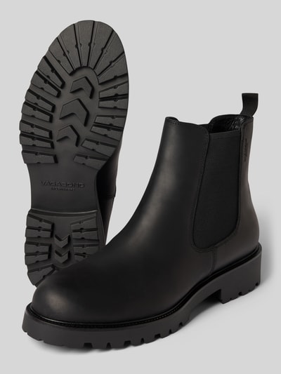 Vagabond Chelsea boots van rundersuède, model 'KENOVA' Zwart - 4