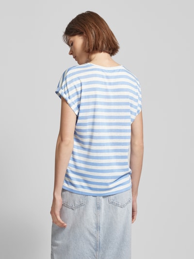 Tom Tailor Denim T-shirt met streepmotief Lichtblauw - 5