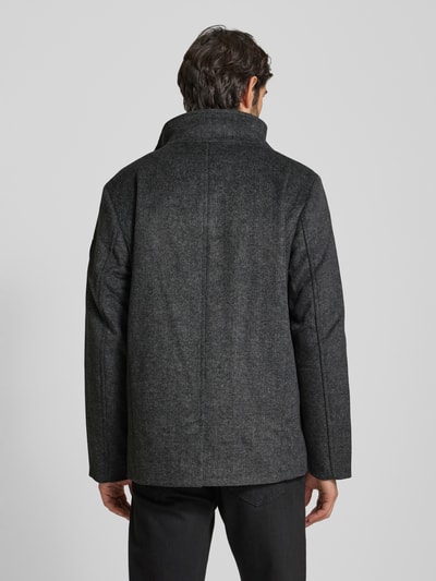 Tom Tailor Regular Fit Jacke mit Wolle Anthrazit 5