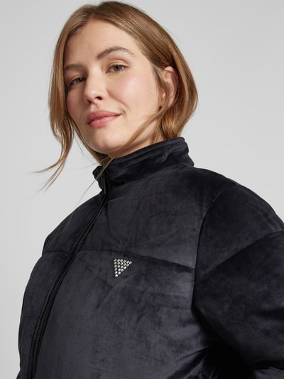 Guess Activewear Steppjacke mit Strasssteinbesatz Black 3