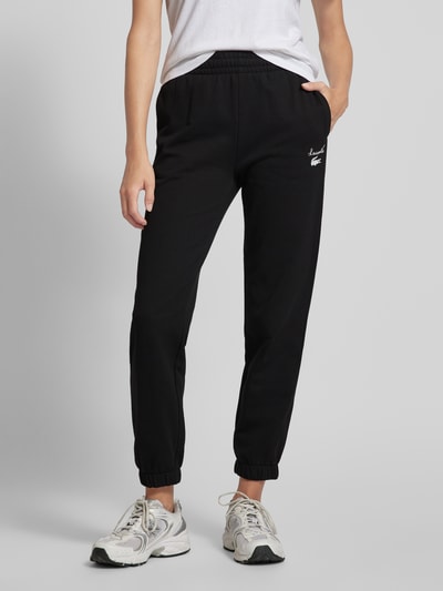 Lacoste Sport Relaxed fit sweatpants met labelprint Zwart - 4