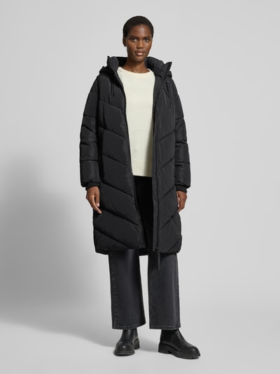 s.Oliver RED LABEL Gerader Steppmantel mit Kapuze Black 1