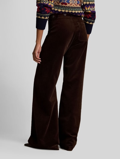 Polo Ralph Lauren Szerokie spodnie z mieszanki bawełny w imitacji sztruksu Ciemnobrązowy 5