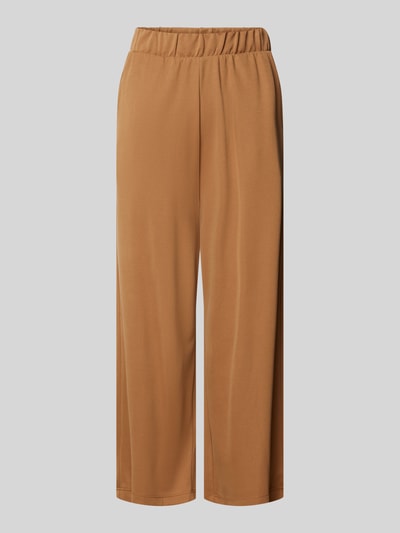 mbyM Wide Leg Stoffhose mit verkürztem Schnitt Modell 'Anjelica' Camel 1