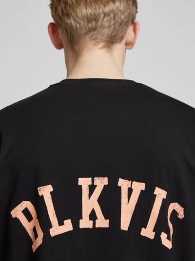 BLKVIS T-Shirt mit Label-Stitching Modell 'ART LOGO' Black 3