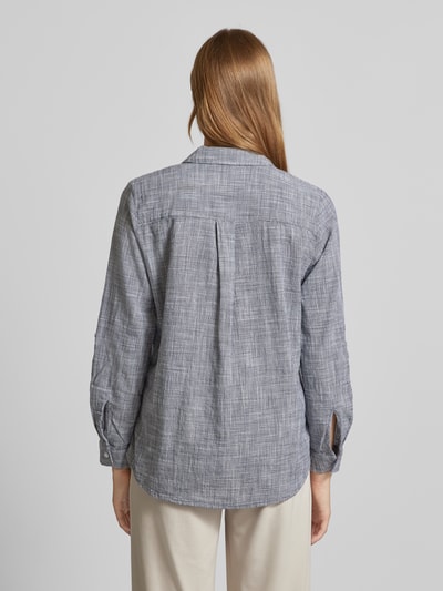 Tom Tailor Bluse mit Umlegekragen Dunkelblau 5