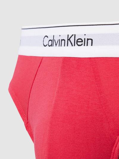 Calvin Klein Underwear Slipy z elastycznym pasem z logo w zestawie 3 szt. Mocnoróżowy 2