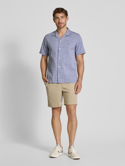 Tommy Hilfiger Regular Fit Freizeithemd aus Baumwoll-Leinen-Mix Blau 1