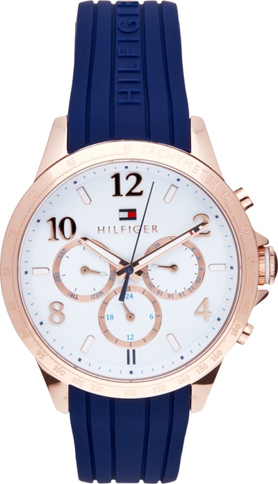 Tommy Hilfiger Uhr aus Edelstahl in roségold mit Multifunktion Rose 7