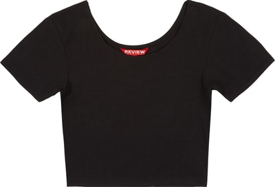Review for Teens Cropped Shirt aus Baumwoll-Mix Black 4