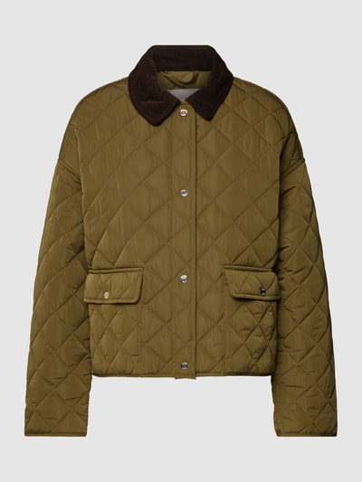 Jake*s Collection Jacke mit Steppnähten Khaki 2