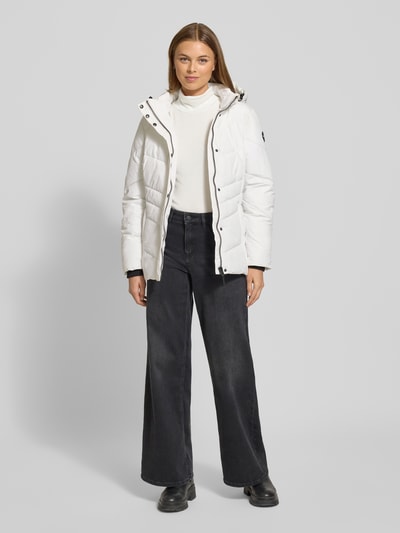 G.I.G.A. DX Gewatteerd regular fit jack met capuchon Offwhite - 1