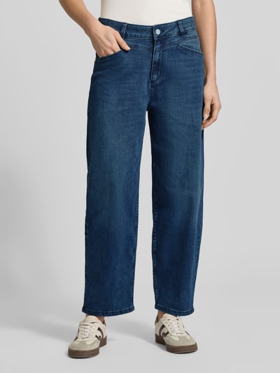 Christian Berg Woman Barrel Fit Jeans im 5-Pocket-Design Marine Melange 4