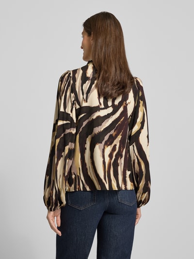 YAS Hemdbluse mit verdeckter Knopfleiste Modell 'ASINA' Beige 5