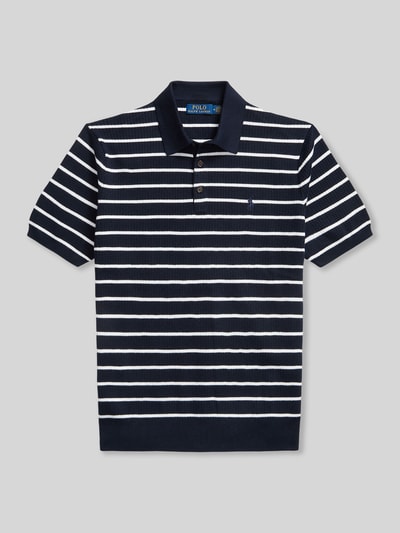 Polo Ralph Lauren Regular Fit Poloshirt aus reiner Baumwolle Dunkelblau 2