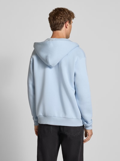 REVIEW Regular Fit Sweatjacke mit Logo-Applikation Eisblau 5