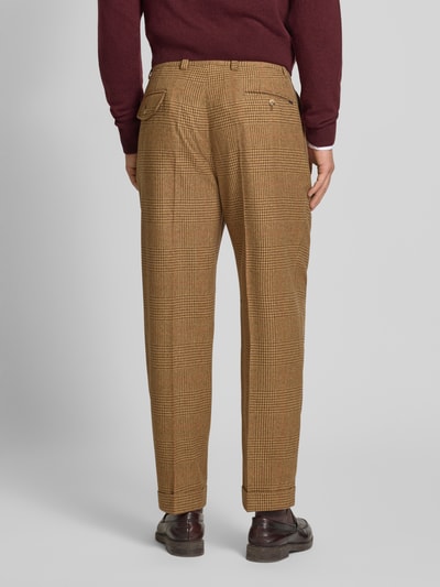 Polo Ralph Lauren Stoffen broek met bandplooien Donkerbruin - 5