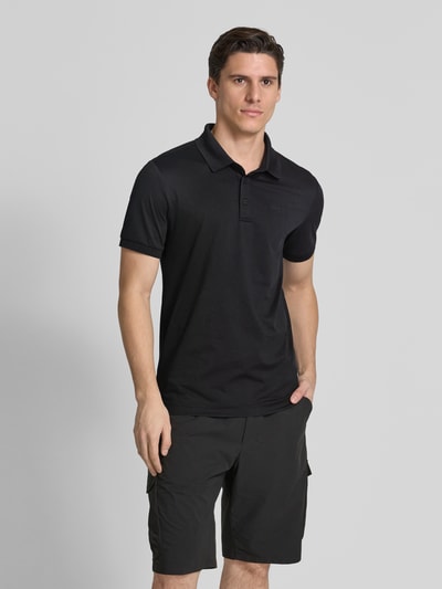 LUHTA Regular Fit Poloshirt mit Label-Print Modell 'KIVILAHTI' Black 4