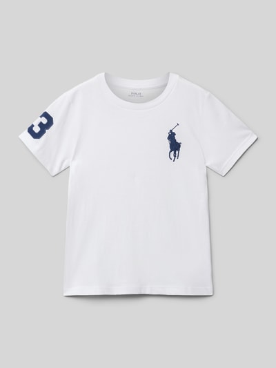 Polo Ralph Lauren Kids T-Shirt mit Logo-Stitching Weiss 1