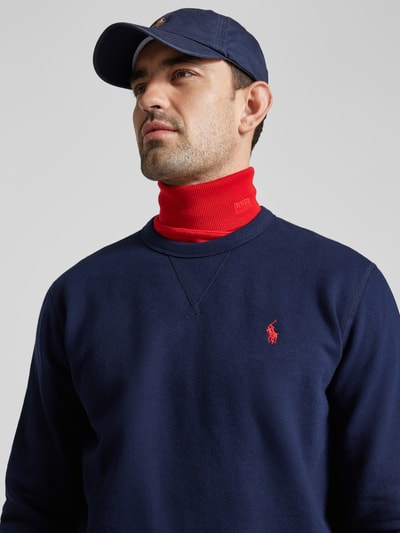 Polo Ralph Lauren Sweatshirt mit Label-Stitching Marine 3