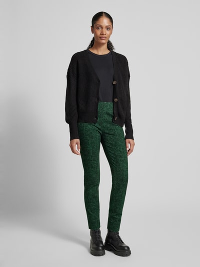 Raffaello Rossi Stoffen broek met elastische band, model 'PENNY' Groen - 1