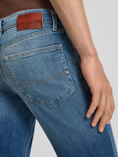 Pepe Jeans Slim Fit Jeans aus Baumwoll-Mix Modell 'Hatch' Jeansblau 3