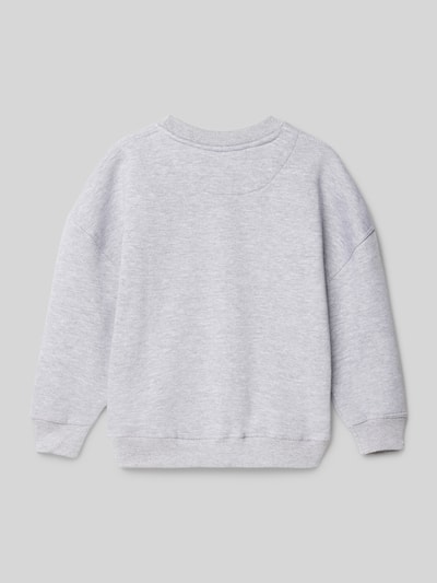 Mango Sweatshirt mit Statement-Stitching Mittelgrau Melange 3