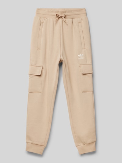 adidas Originals Regular fit sweatpants met cargozakken Beige - 1